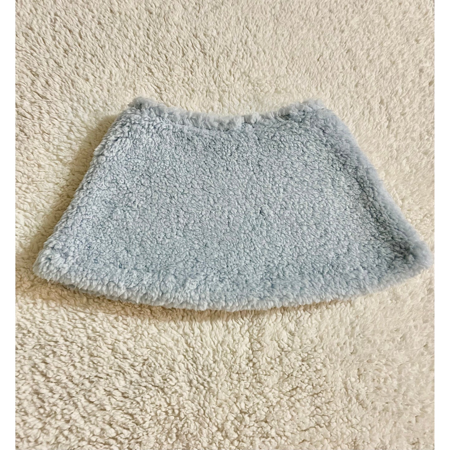 Little kid Sherpa skirt-light blue